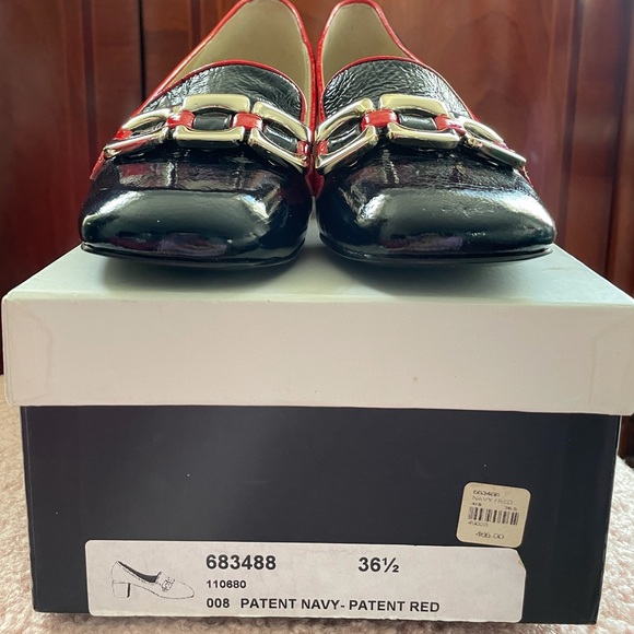 Marc by Marc Jacobs paren navy/red square toe shoes - Picture 9 of 12